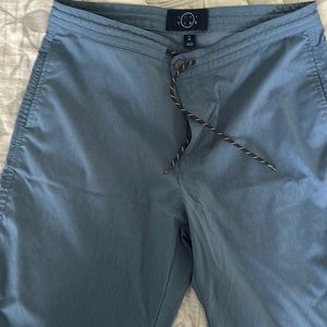 Even Tide blue shorts.